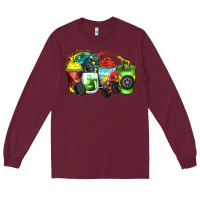 Burgundy monster truck coffee cups Long Sleeve Tee - Zillion Design Studio