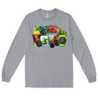 Heather Grey monster truck coffee cups Long Sleeve Tee - Zillion Design Studio