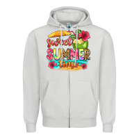 Dove Grey sweet summer time Zipper Hoodie - Zillion Design Studio