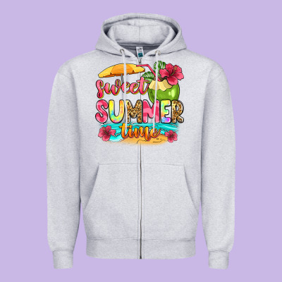 Sweet Summer Time Zipper Hoodie Designed By Zillion Design Studio