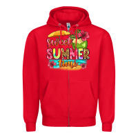 Red sweet summer time Zipper Hoodie - Zillion Design Studio