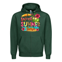 Sports Green sweet summer time Zipper Hoodie - Zillion Design Studio