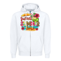 White sweet summer time Zipper Hoodie - Zillion Design Studio