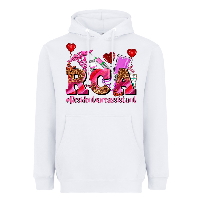 Valentines Day Rca Resident Care Assistant Heavyweight Hoodie by AdoDesignShop | Teevron