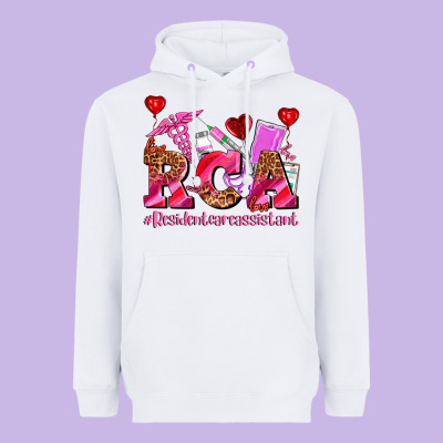 Valentines Day Rca Resident Care Assistant Heavyweight Hoodie Designed By Adodesignshop