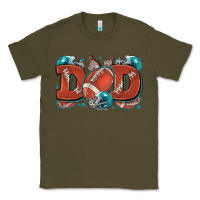Army Green dad American football Classic Tee - Zillion Design Studio