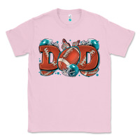 Bubblegum Pink dad American football Classic Tee - Zillion Design Studio