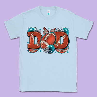 Dad American Football Classic Tee Designed By Zillion Design Studio