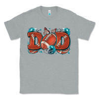 Heather Grey dad American football Classic Tee - Zillion Design Studio
