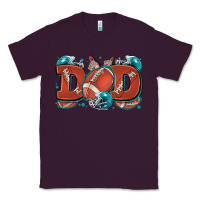Plum dad American football Classic Tee - Zillion Design Studio