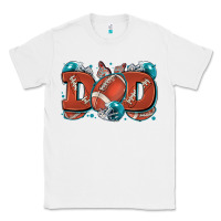 White dad American football Classic Tee - Zillion Design Studio