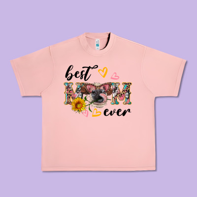 Best Mom Ever With Cow Urban Heavy Tee Designed By Artiststas