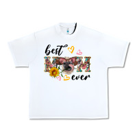 White best mom ever with cow Urban Heavy Tee - Artiststas