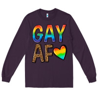 Plum gay af Long Sleeve Tee - texasbilliewilder