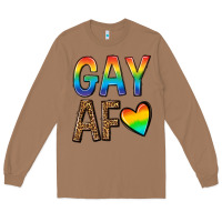 Toasted Coconut gay af Long Sleeve Tee - texasbilliewilder