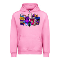 Fuchsia Pink gaming coffee cups Urban Hoodie - NancyCooperArtShop