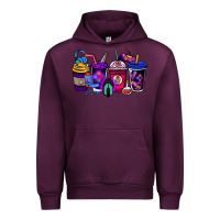 Mauve Wine gaming coffee cups Urban Hoodie - NancyCooperArtShop