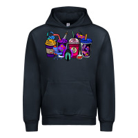 Navy gaming coffee cups Urban Hoodie - NancyCooperArtShop