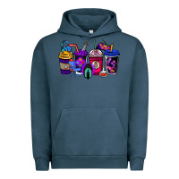 Pigment Midnight Navy gaming coffee cups Urban Hoodie - NancyCooperArtShop