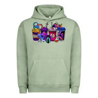 Pigment Oil Green gaming coffee cups Urban Hoodie - NancyCooperArtShop
