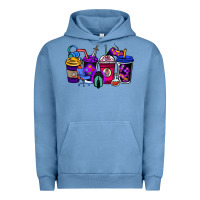 Pigment Pebble Blue gaming coffee cups Urban Hoodie - NancyCooperArtShop