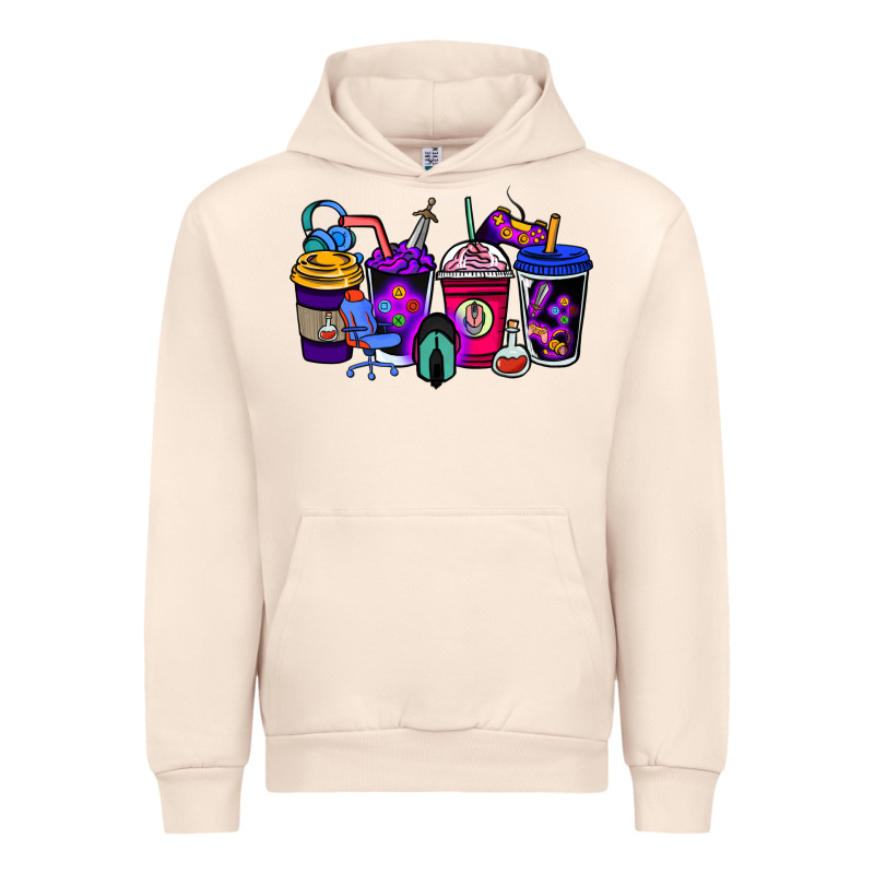 Gaming Coffee Cups Urban Hoodie by NancyCooperArtShop | Teevron