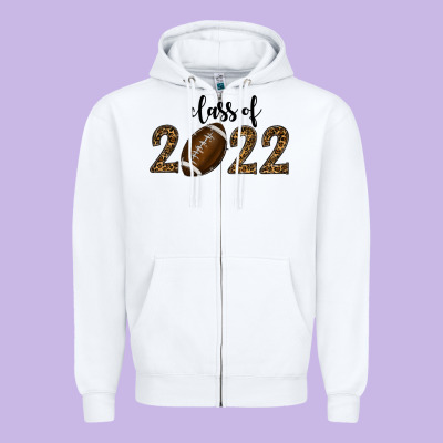 Closs Of 2022 American Football Zipper Hoodie Designed By Ranaportraitstore