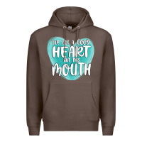 Coffee i have got a good heart but this mouth Premium Hoodie - MaliasSmallBusiness