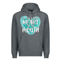 Rock i have got a good heart but this mouth Premium Hoodie - MaliasSmallBusiness