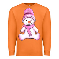 Carrot winter pink snowman and hat Premium Sweatshirt - AdoDesignShop