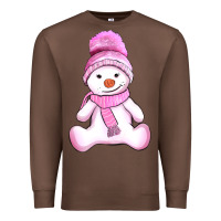 Chestnut winter pink snowman and hat Premium Sweatshirt - AdoDesignShop