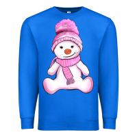 True Royal winter pink snowman and hat Premium Sweatshirt - AdoDesignShop