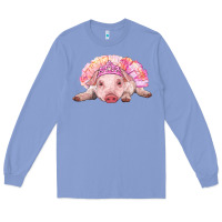 Colony Blue Balerina Baby Pig With Tutu Long Sleeve Tee - RanaPortraitStore