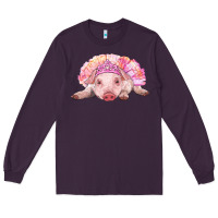 Balerina Baby Pig With Tutu Long Sleeve Tee | Teevron