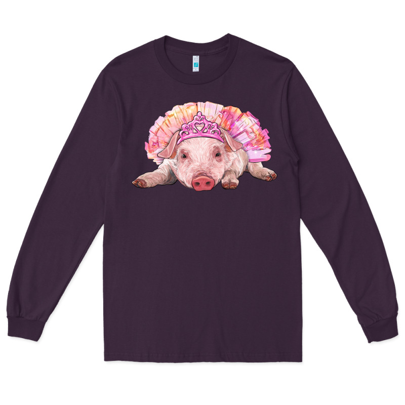 Balerina Baby Pig With Tutu Long Sleeve Tee by RanaPortraitStore | Teevron