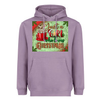 Lavender just a girl who loves christmas mousepad Heavyweight Hoodie - BundleAndBundleShop