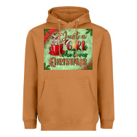 Meerkat just a girl who loves christmas mousepad Heavyweight Hoodie - BundleAndBundleShop