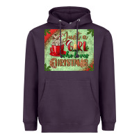 Plum just a girl who loves christmas mousepad Heavyweight Hoodie - BundleAndBundleShop