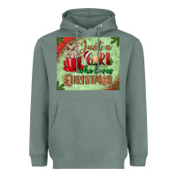Sage just a girl who loves christmas mousepad Heavyweight Hoodie - BundleAndBundleShop