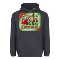 Smoke just a girl who loves christmas mousepad Heavyweight Hoodie - BundleAndBundleShop