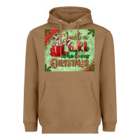 Toasted Coconut just a girl who loves christmas mousepad Heavyweight Hoodie - BundleAndBundleShop