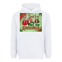 White just a girl who loves christmas mousepad Heavyweight Hoodie - BundleAndBundleShop