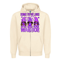 Sandshell Domestic Violence Warrior Afro Gnomes Zipper Hoodie - texasbilliewilder