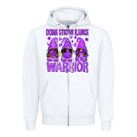 White Domestic Violence Warrior Afro Gnomes Zipper Hoodie - texasbilliewilder