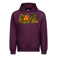 Mauve Wine camping love Urban Hoodie - NancyCooperArtShop