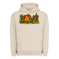 Pigment French Oak camping love Urban Hoodie - NancyCooperArtShop