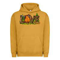 Pigment Peanut Butter camping love Urban Hoodie - NancyCooperArtShop