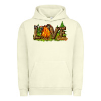 Pigment Pistachio camping love Urban Hoodie - NancyCooperArtShop