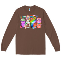 Chestnut unicorn coffee cups Long Sleeve Tee - Zillion Design Studio