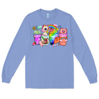 Colony Blue unicorn coffee cups Long Sleeve Tee - Zillion Design Studio